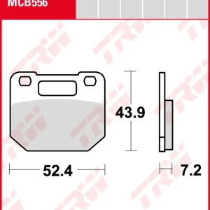 Letzte Chance TRW Bremsbeläge Satz MCB556, allround organic, mit ABE