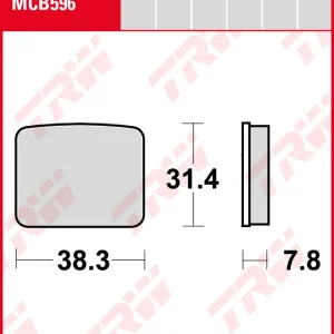 TRW Bremsbeläge Satz MCB596, allround organic, mit ABE Saisonangebot