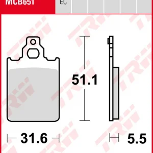 Angebot TRW Bremsbeläge Satz MCB651, allround organic, mit ABE