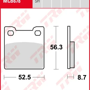 Echt TRW Bremsbeläge Satz MCB678, allround organic, mit ABE