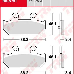 Nur Für Kurze Zeit TRW Bremsbeläge Satz MCB751SH, sinter street, mit ABE, ausverkauft