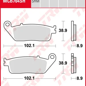 TRW Bremsbeläge Satz MCB764SRM, sinter maxi scooter, mit ABE Sofort Bestellen