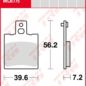 TRW Bremsbeläge Satz MCB775, allround organic, mit ABE Günstig