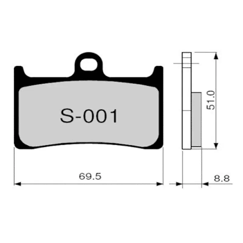 Neu Im Sortiment Pastillas de freno ZCOO S001 EX (RACE) Yamaha