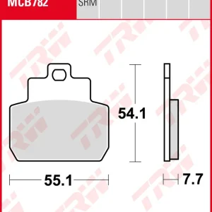 TRW Bremsbeläge Satz MCB782SRM, sinter maxi scooter, mit ABE Sonderangebot