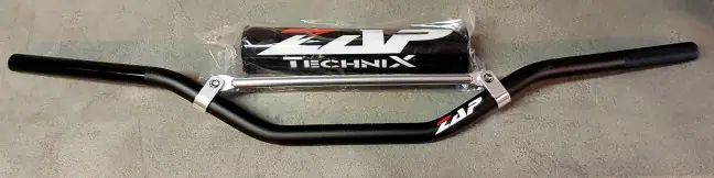 Zap Aluminium Lenker 22mm Schwarz mit Lenkerpolster Kostenfreie Lieferung