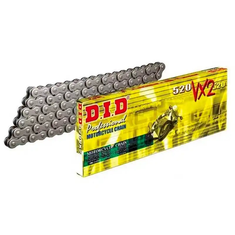 Gratis Versand Cadena DID VX2 de paso 520 de 110 eslabones y cierre de remache CON retenes