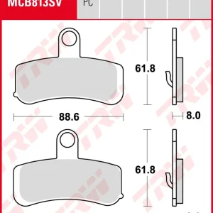 TRW Bremsbeläge Satz MCB813SV, sinter street, mit ABE Knallerangebot