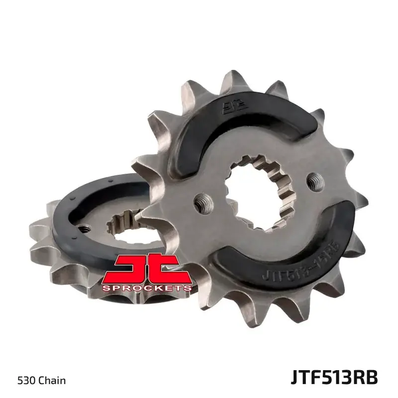 Schneller Versand Piñón con goma anti-ruido JT SPROCKETS JTF513 acero 530