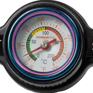 2 Bar Kühlerdeckel mit Temperaturanzeige Kawasaki, Suzuki, Yamaha, Honda 85, 150, 125, 250, 450 Sonderangebot