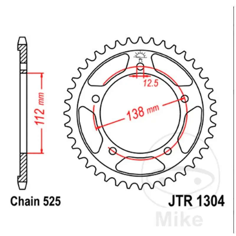 Mega-Angebot Corona Transmisión JT Sprockets ACERO plata 530 HONDA