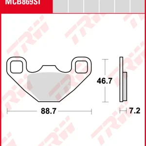 TRW Bremsbeläge Satz MCB869SI, sinter offroad, mit ABE Must-Have
