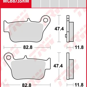 Schneller Versand TRW Bremsbeläge Satz MCB873SRM, sinter maxi scooter, mit ABE