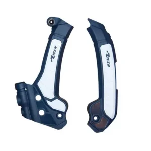 RTech Grip Rahmenschützer Blau Weiß Husqvarna TC, FC 2023- / TE,FE 125, 250, 300, 350, 450, 501 2024- Begrenztes Angebot