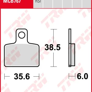Knallerangebot TRW Bremsbeläge Satz MCB767RSI, sinter offroad racing, ohne ABE