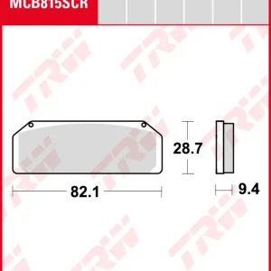 TRW Bremsbeläge Satz MCB815SCR, sinter-carbon racing, ohne ABE Angebot
