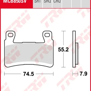 TRW Lucas Bremsbeläge Satz MCB850TRQ, sinter track, mit ABE Abverkauf