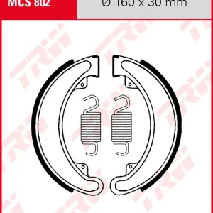 Direkt Vom Hersteller TRW Bremsbacken Satz MCS802, für Trommelbremse 160 x 30 mm