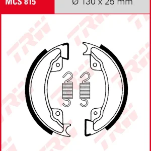 TRW Bremsbacken Satz MCS815, für Trommelbremse 130 x 25 mm Zertifiziert