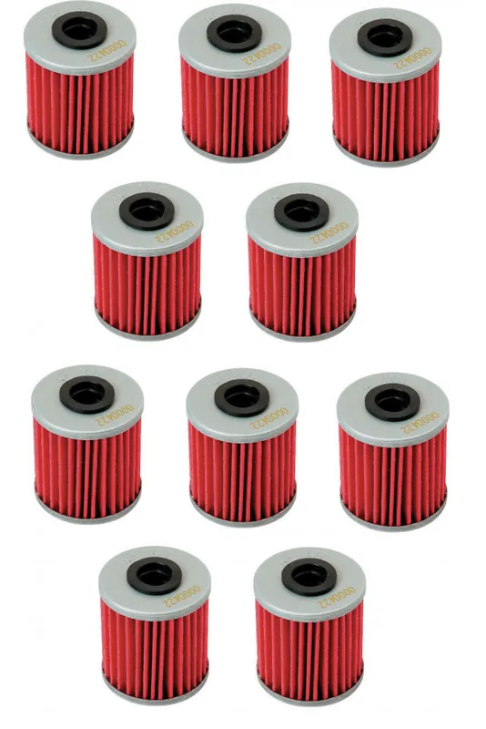 Preiswert 10x Hiflo Ölfilter HF207 Suzuki RMZ 250/450 2004- / Kawasaki KXF 250, KXF 450 2018-