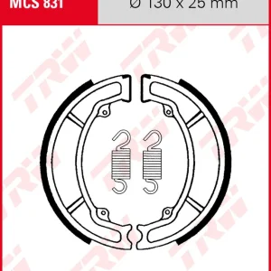 TRW Bremsbacken Satz MCS831, für Trommelbremse 130 x 25 mm Jetzt Kaufen
