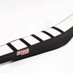 S-Tech Ultra Grip Sitzbankbezug Schwarz Weiß Yamaha YZF 250 2018-2023 / YZF 450 2018-2022 Kostenfreie Lieferung