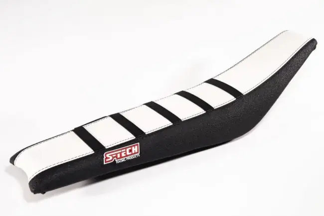 S-Tech Ultra Grip Sitzbankbezug Schwarz Weiß Yamaha YZF 250 2018-2023 / YZF 450 2018-2022 Kostenfreie Lieferung