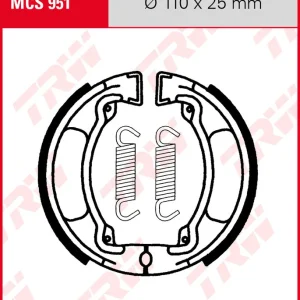 TRW Bremsbacken Satz MCS951, für Trommelbremse 110 x 25 mm Sonderangebot