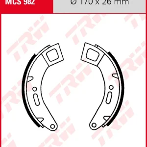 TRW Bremsbacken Satz MCS982, für Trommelbremse 170 x 26 mm Letzte Chance