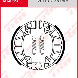 Top-Preis TRW Bremsbacken Satz MCS987, für Trommelbremse 110 x 25 mm