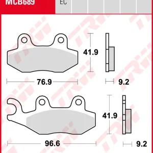 Knallerangebot Aeon 125 My i, Bj. 12-, Bremsbeläge vorne, TRW Lucas MCB689, Organic Allround