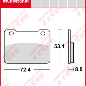 Meistverkauft Aeon 400 Elite i ABS, Bj. 12-, Bremsbeläge vorne, TRW Lucas MCB849SRM, Sinter Maxi Scooter