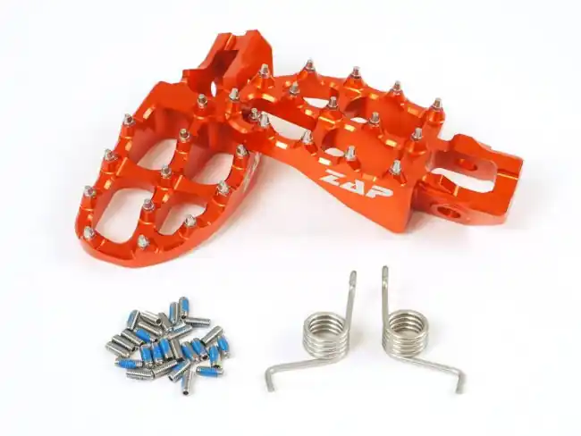 Sale Zap E-Peg Fußrasten Orange KTM SX,SXF 125, 150, 250, 350, 450 2016-2022 / EXC 2017-2023