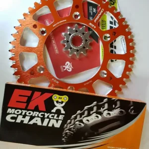 Begrenztes Angebot EK Ketten-kit Orange KTM SX, SXF, EXC 125, 144, 150, 250