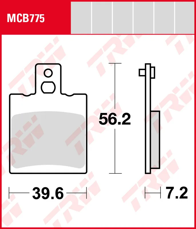 Aprilia RS 125 Extrema, Replica, Bj. 92-94, GS, Bremsbeläge hinten, TRW Lucas MCB775, Organic Allround Preisknaller