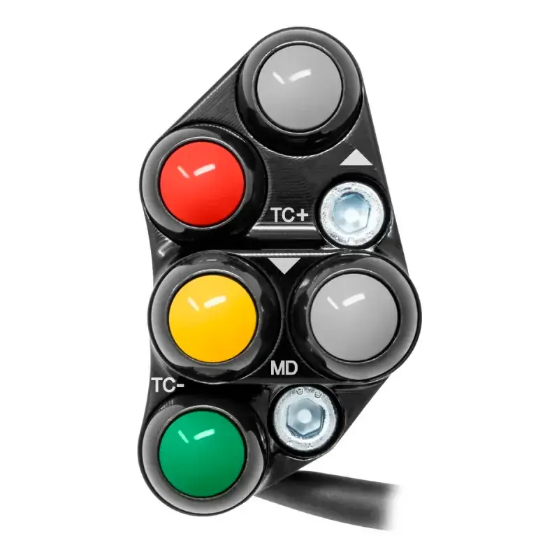 Kostenfreie Lieferung Piña Izquierda RACING 6 botones JETPRIME DUCATI PANIGALE 899-959-1199-1299