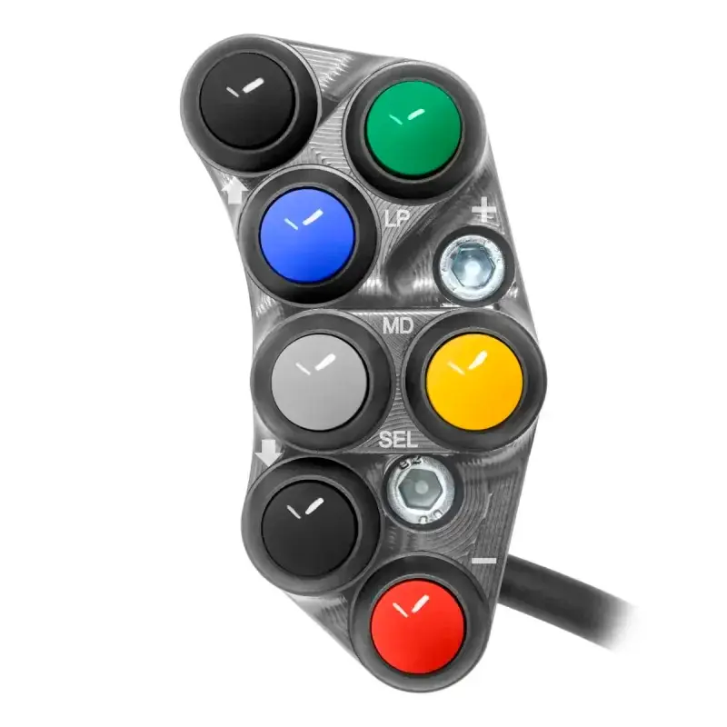 Piña Izquierda RACING 7 botones JETPRIME DUCATI PANIGALE V4-S-R TITANIO Beliebt