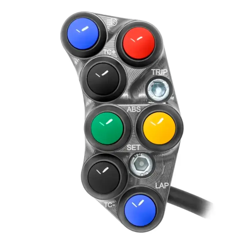 Piña Izquierda RACING 7 botones JETPRIME BMW S 1000 RR-R TITANIO Neue Ware