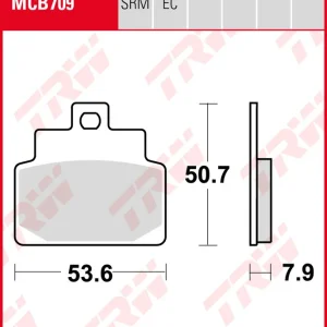 Aprilia 150 Leonardo, Bj. 99-06, MB, Bremsbeläge hinten, TRW Lucas MCB709, Organic Allround Mega-Angebot