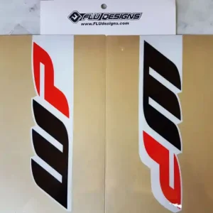 Schneller Versand Gabelaufkleber WP KTM, Husqvarna, Husaberg Rot - Schwarz