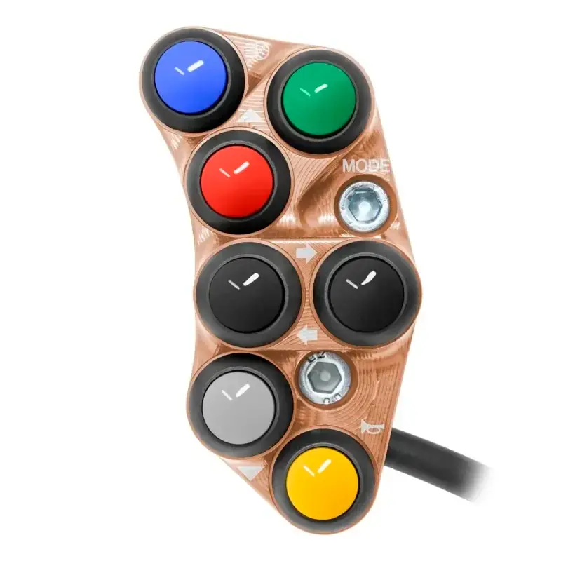 Piña Izquierda RACING 12 botones JETPRIME DUCATI PANIGALE V4 COBRE Versand Am Gleichen Tag