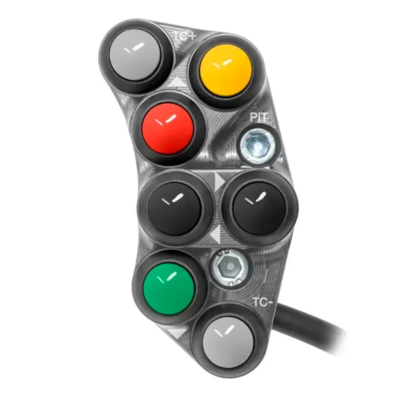 Sichere Zahlung Piña Izquierda RACING 7 botones JETPRIME APRILIA RS 660 2020-2024 TITANIO