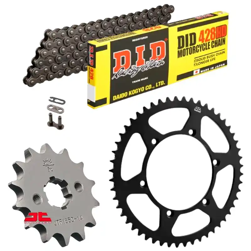 Kit de transmisión DID Reforzado sin retenes para Yamaha MT 125 21-25/YZF R 125 19-26 Bestseller