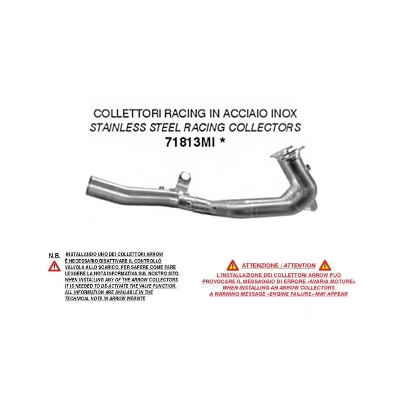 COLECTORES RACING ARROW DE ACERO INOXIDABLE BMW R 1300 R/RS 2025 Neu