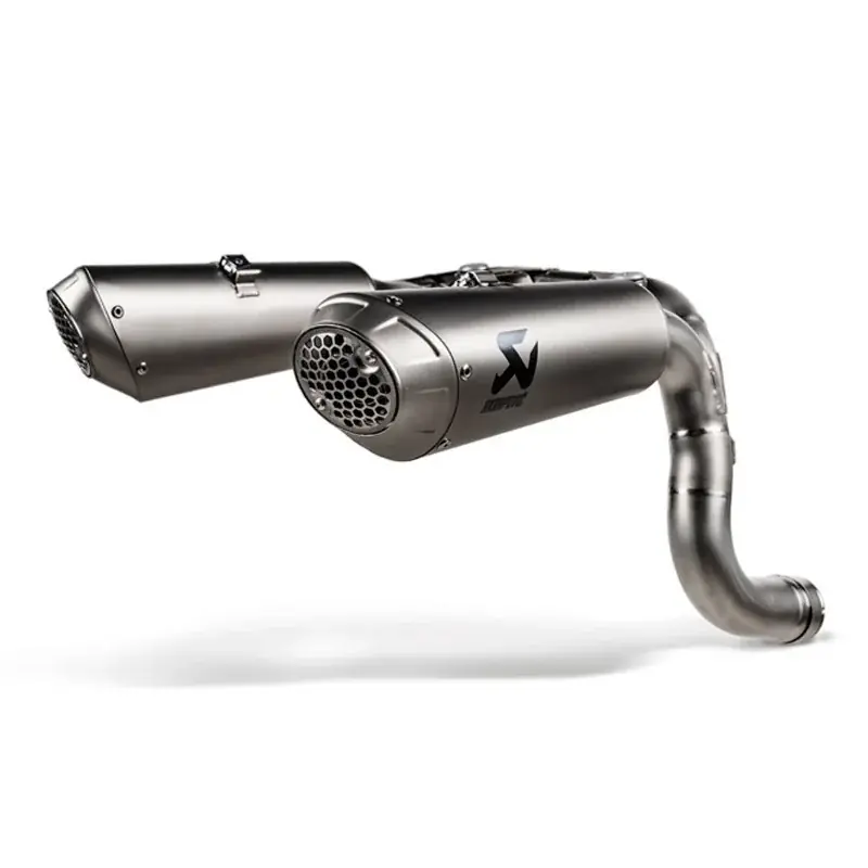 SILENCIOSOS SLIP-ON. HOMOLOGADO AKRAPOVIC TITANIO DUCATI PANIGALE V2 2025-2026 Heißes Angebot