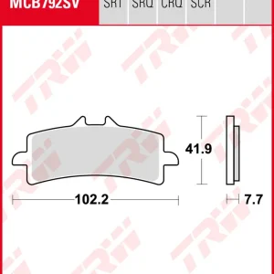 Aprilia RSV4 1000 Factory APRC ABS, Bj. 13-15, RK, Bremsbeläge vorne, TRW Lucas MCB792SV, Sinter Street Direktkauf