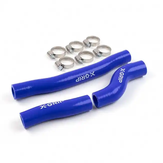 Finale Aktion Kühlerschläuche Silikon ohne Thermostat Husqvarna TC, TX 250 2019-2022 / TE 250, 300 2020-2023 Blau