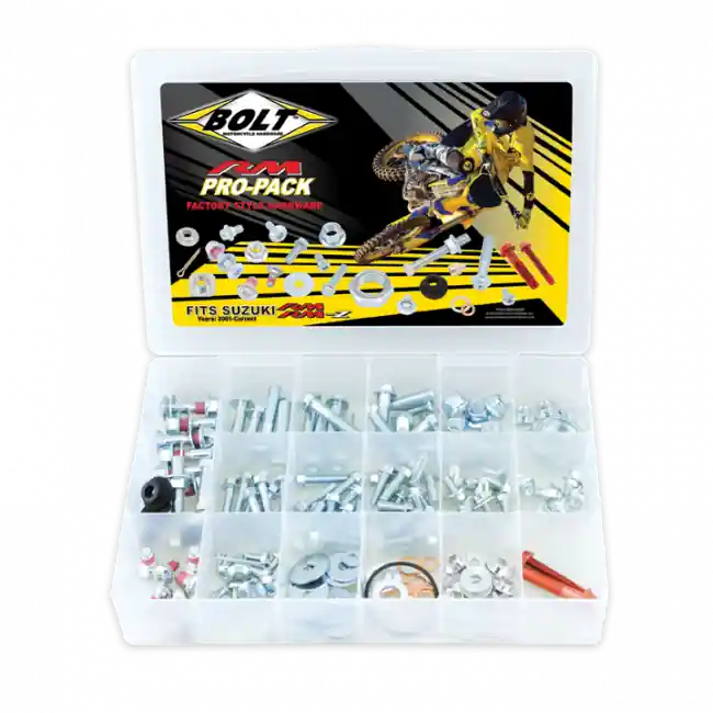 Markenprodukt Bolt Pro Schrauben Kit 180 teilig Suzuki RM RMZ 125, 250, 450