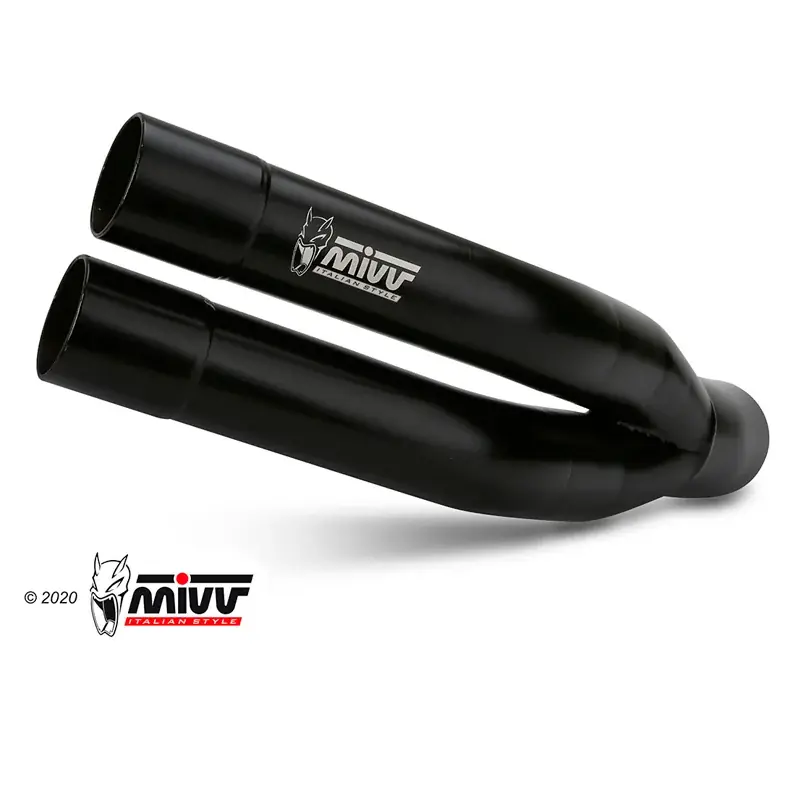 SILENCIADOR MIVV DOBLE PISTOLA NEGRO KAWASAKI Z 750 2007-2014 Sonderaktion