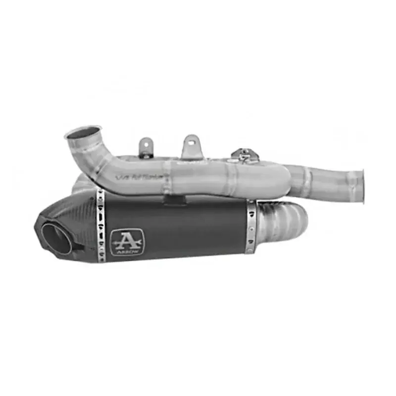 Silencioso Works de titanio Dark con conectores de titanio DUCATI PANIGALE V4 2025 Gratis Versand